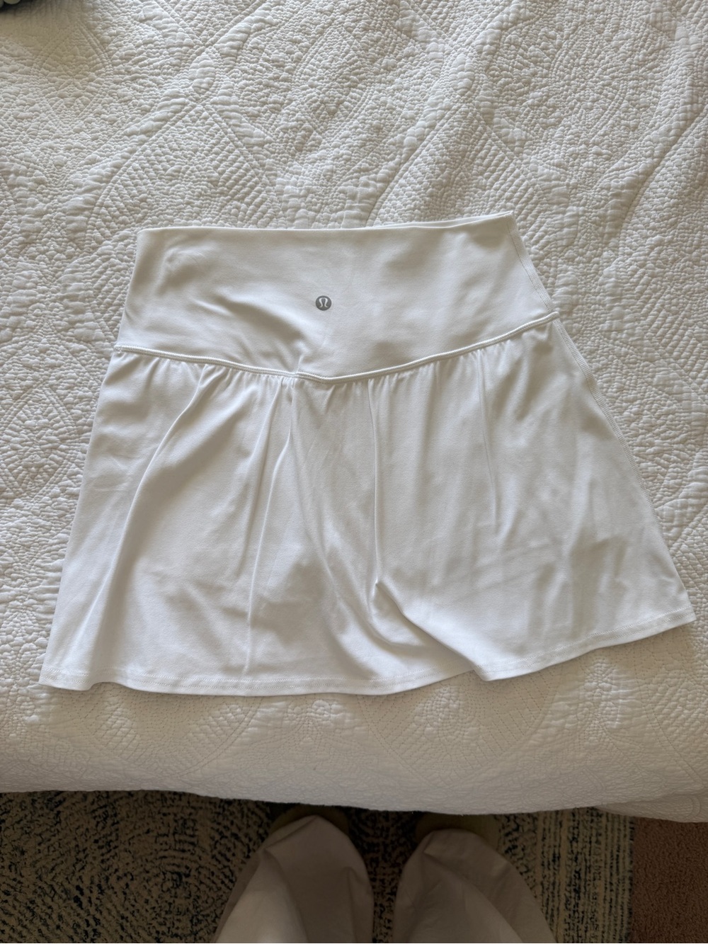 lululemon athletica White Tennis Skort with High-Rise Waistband